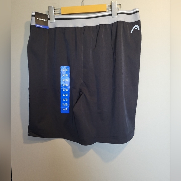 NEW- HEAD Men's Athletic Shorts in Black - Picture 3 of 5